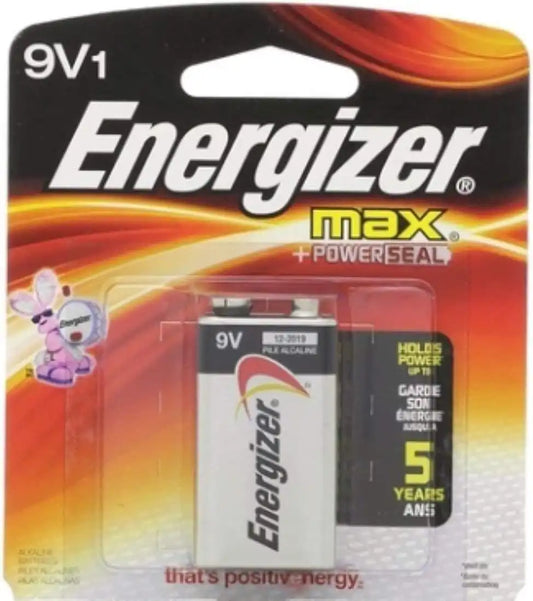 Energizer MAX Alkaline Battery 9 Volt 1 Each (Pack of 6)