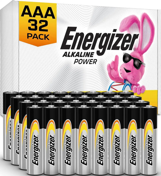 Energizer Alkaline Power AAA Batteries (32 Pack), Long-Lasting