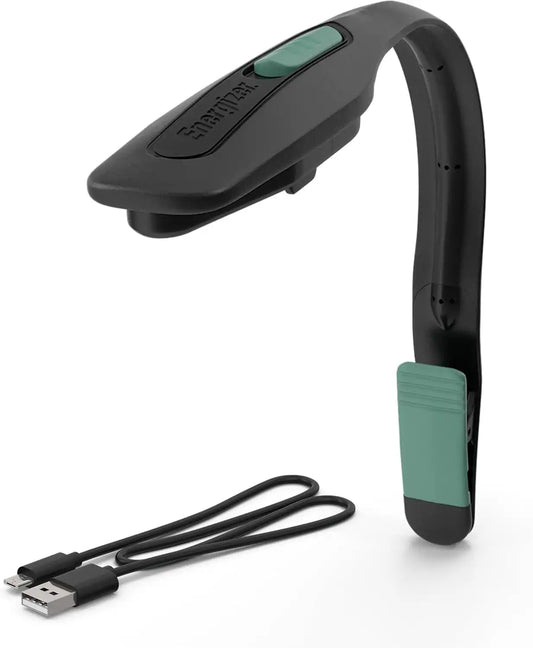 Energizer Flex-R LED Rechargeable Book Lights for Reading at Night, Reading Light with Warm LED Color, Long-Lasting and Lightweight Reading Lamp