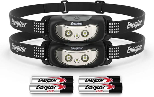 Energizer Universal LED Headlamp 2-Pack, Bright Head Lamp for Camping