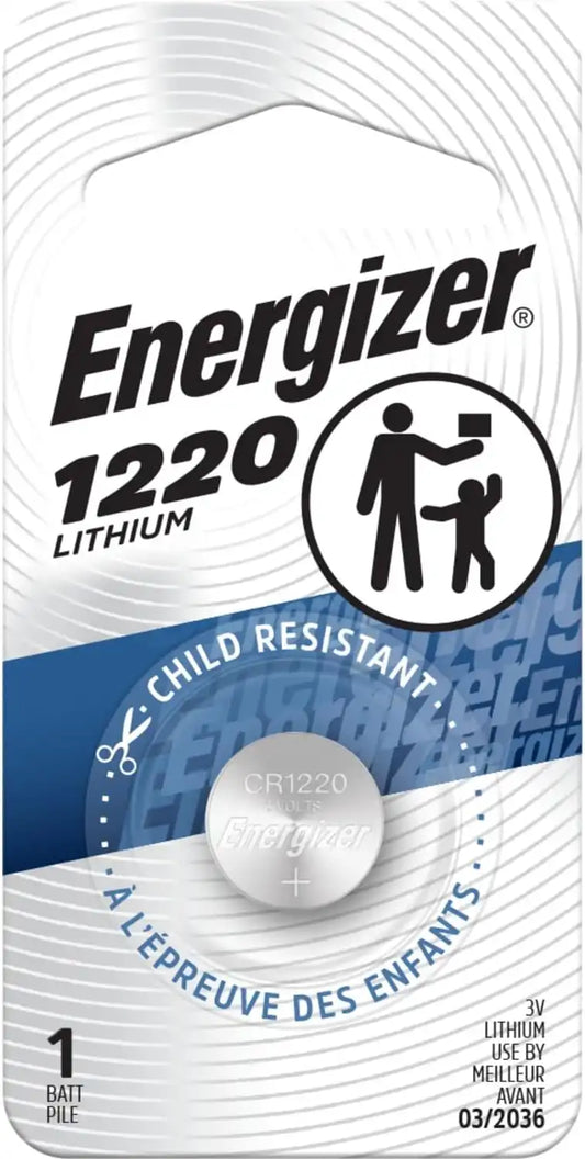 Energizer 1220 Batteries (1 Pack), Lithium Coin Batteries, Child Resistant