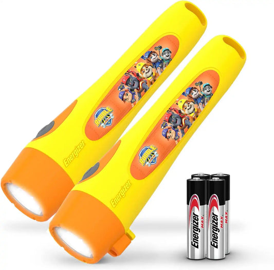 Energizer Rubble & Crew Flashlights (2 Pack), LED Flashlights for Kids
