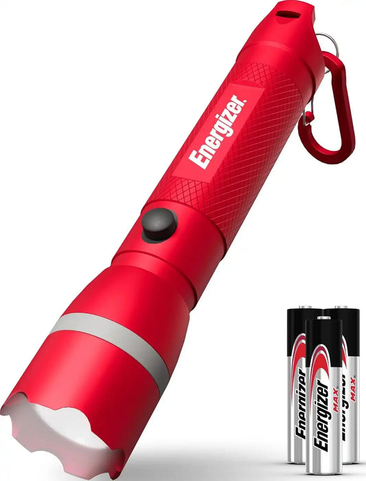 Energizer R-300 LED Flashlight, Water Resistant Flash Light, Red Flashlight