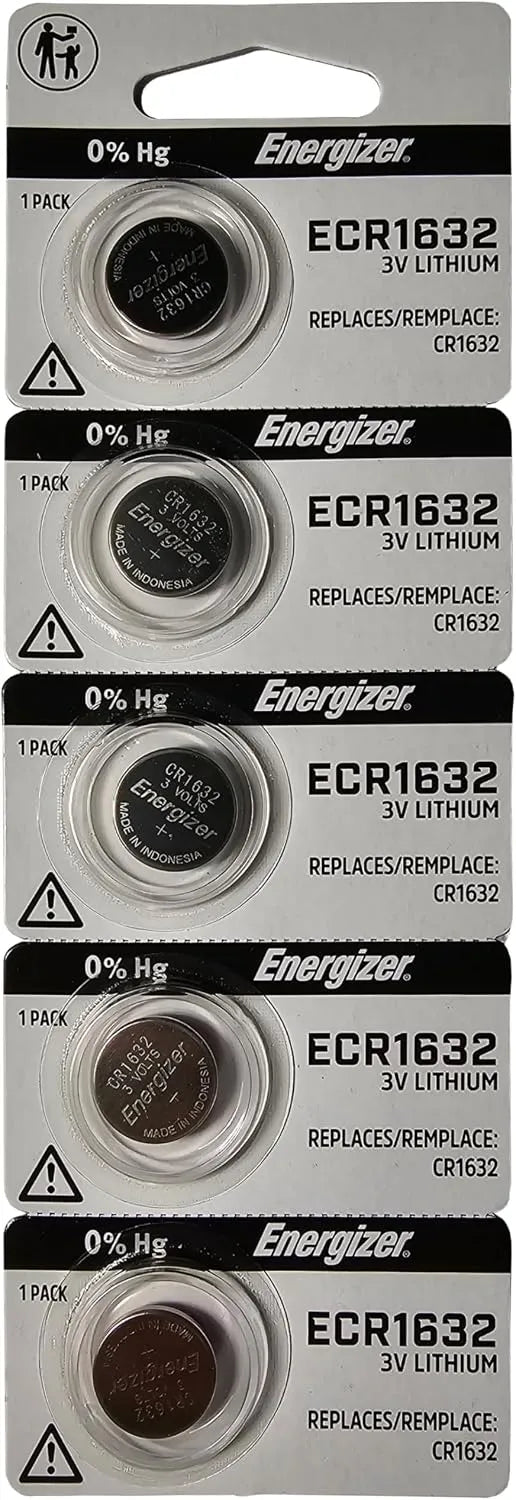 Energizer CR1632 3V Lithium Coin Battery (5 Count (Pack of 1))