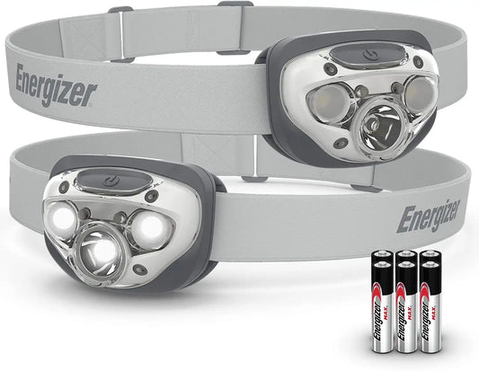 Energizer LED Headlamp PRO (2-Pack), IPX4 Water Resistant Head Light
