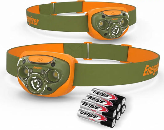 Energizer LED Headlamp PRO (4-Pack), IPX4 Water Resistant Headlamps, High-Performance Head Light for Outdoors, Camping, Running, Storm, Survival LED Light for Emergencies (Batteries Included)