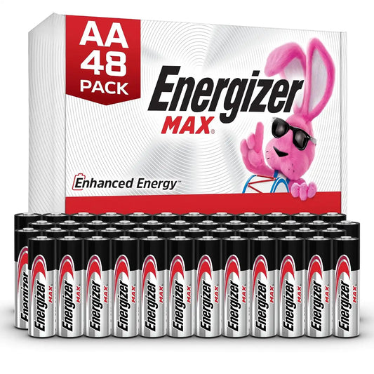 Energizer MAX AA Batteries, Double A Alkaline Batteries (48 Pack)